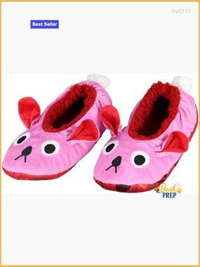 A Christmas Story Pink Bunny Non-Slip Slippers Fleece Lined